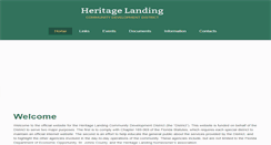 Desktop Screenshot of heritagelandingcdd.org